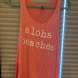 Aloha beaches tank large women’s